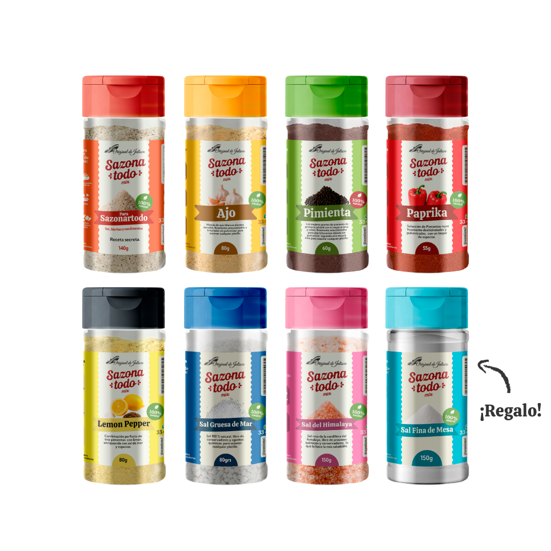 Kit Familia Sazonatodo + Sal de regalo